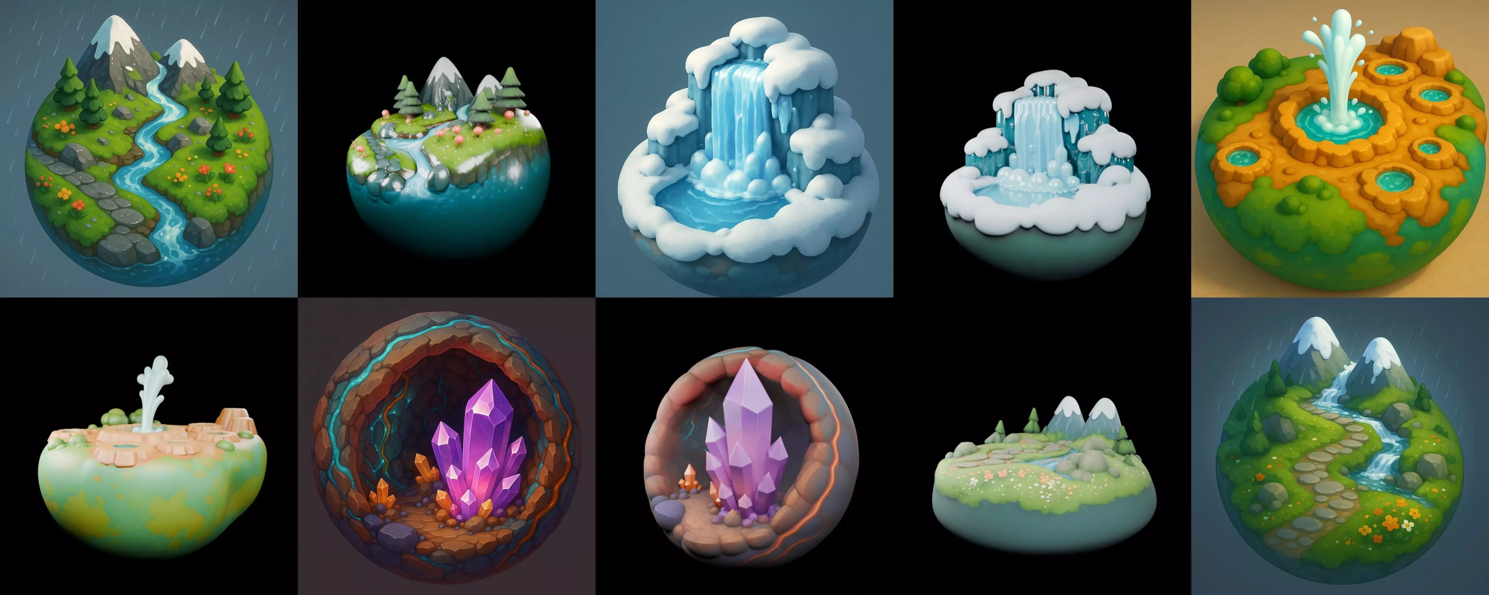 Second Earth bundle 8 pack 71 glb 3D model_7