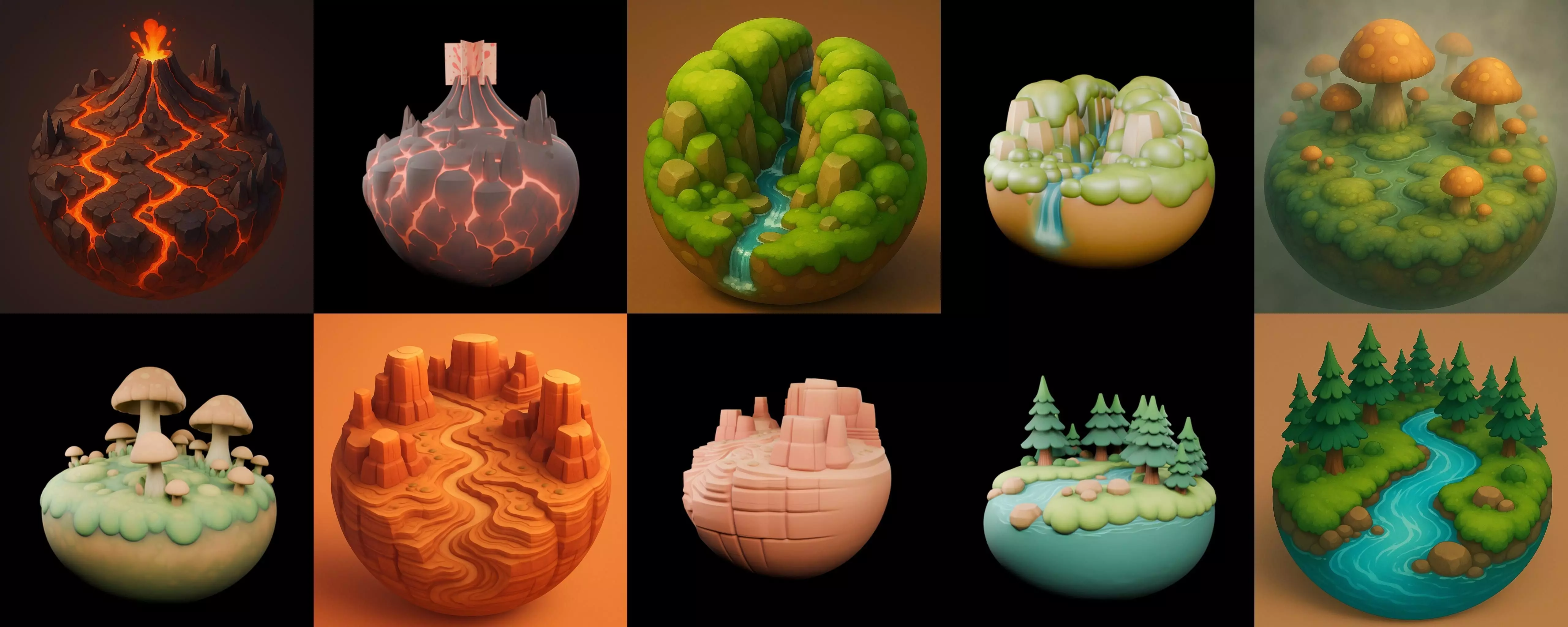 Second Earth bundle 8 pack 71 glb 3D model_11