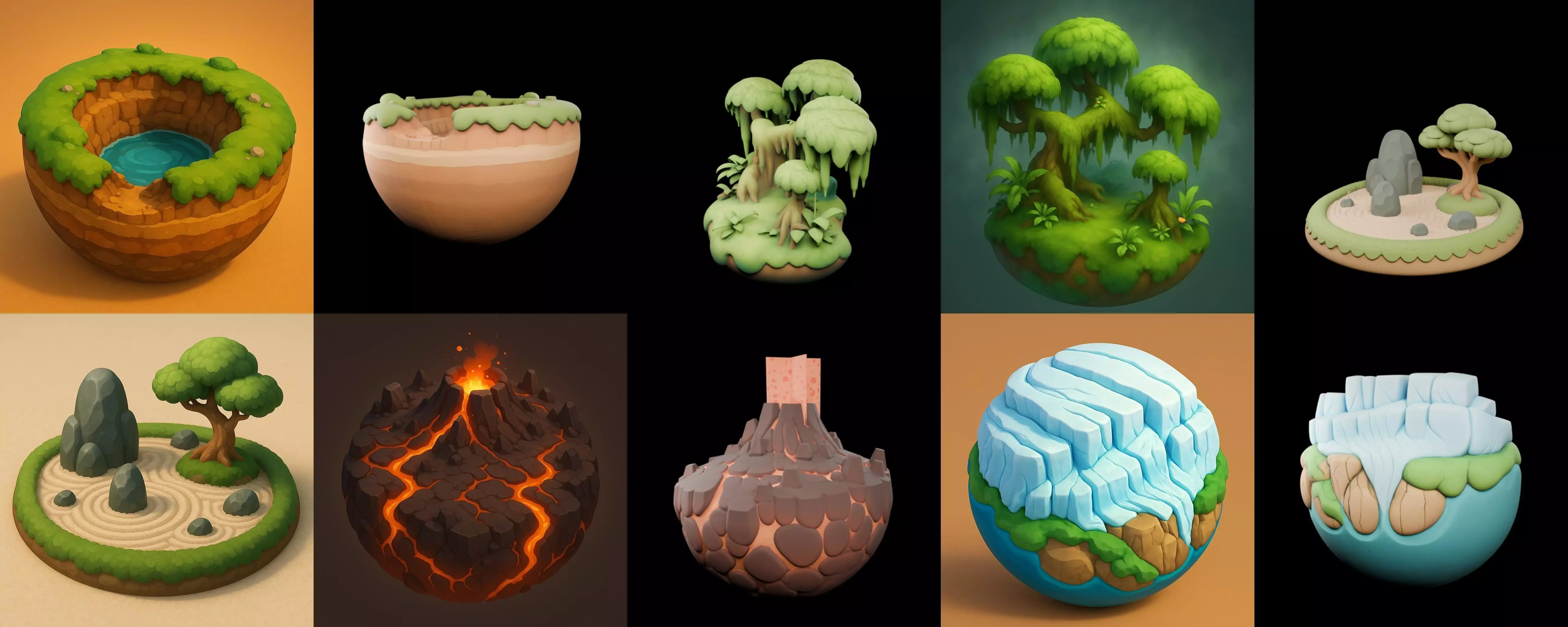 Second Earth bundle 8 pack 71 glb 3D model_10