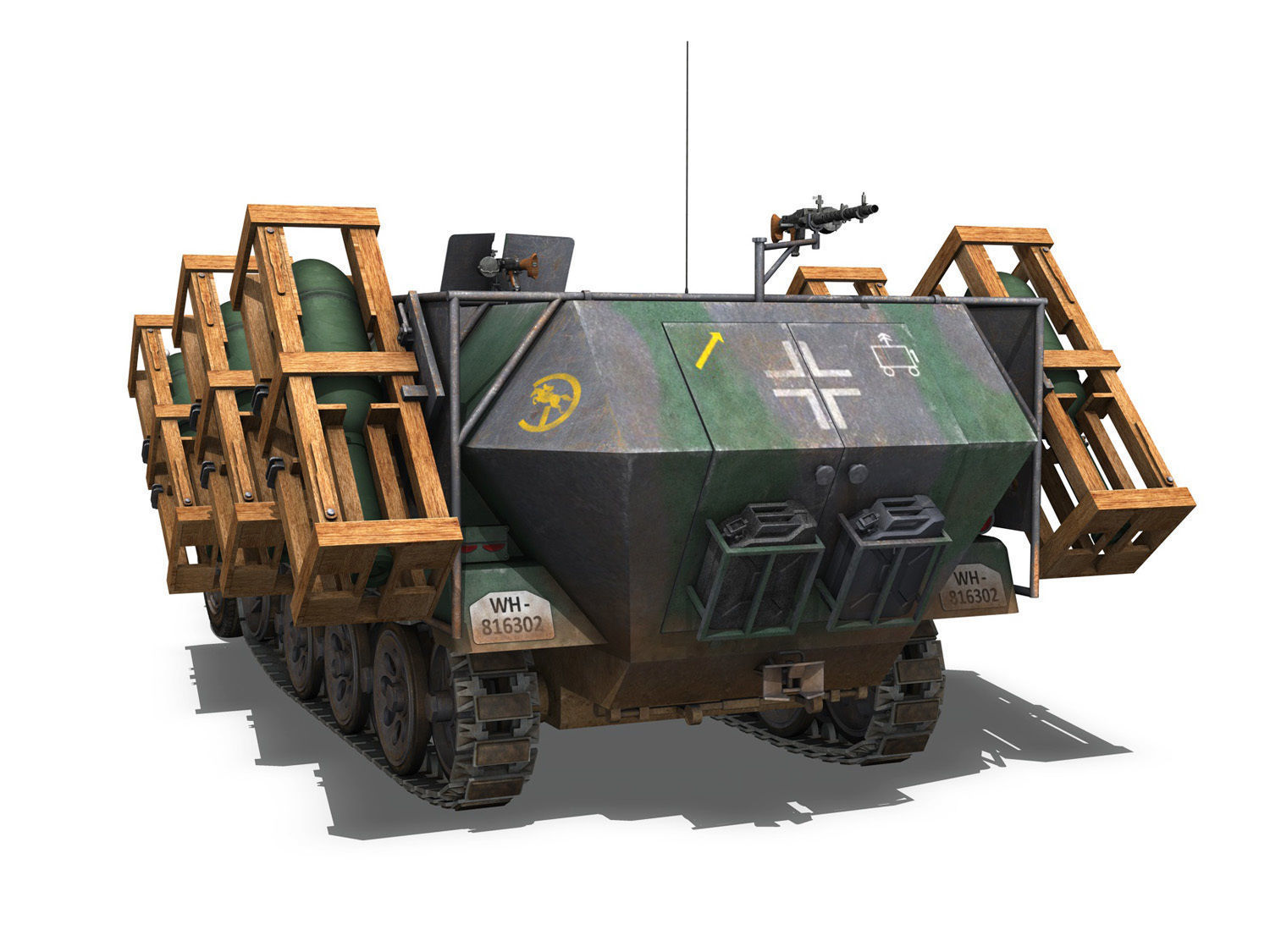 SDKFZ 251 1 - Ausf C - Ground Stuka - 24PD 3D model_5