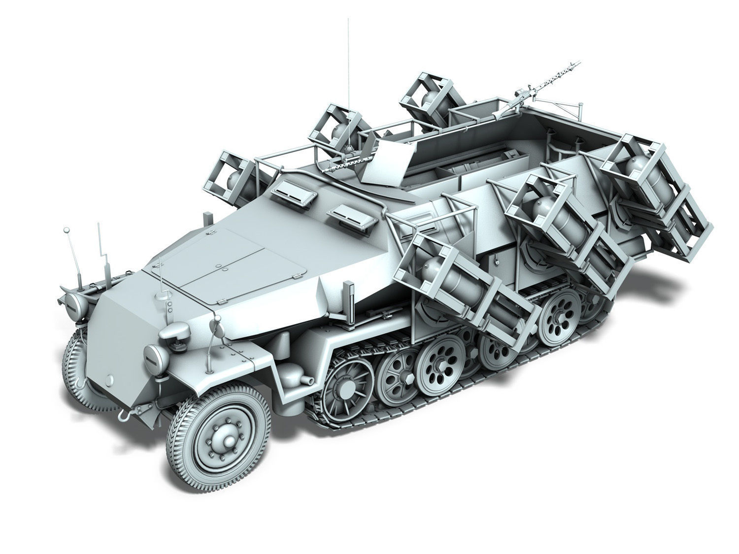 SDKFZ 251 1 - Ausf C - Ground Stuka - 24PD 3D model_12