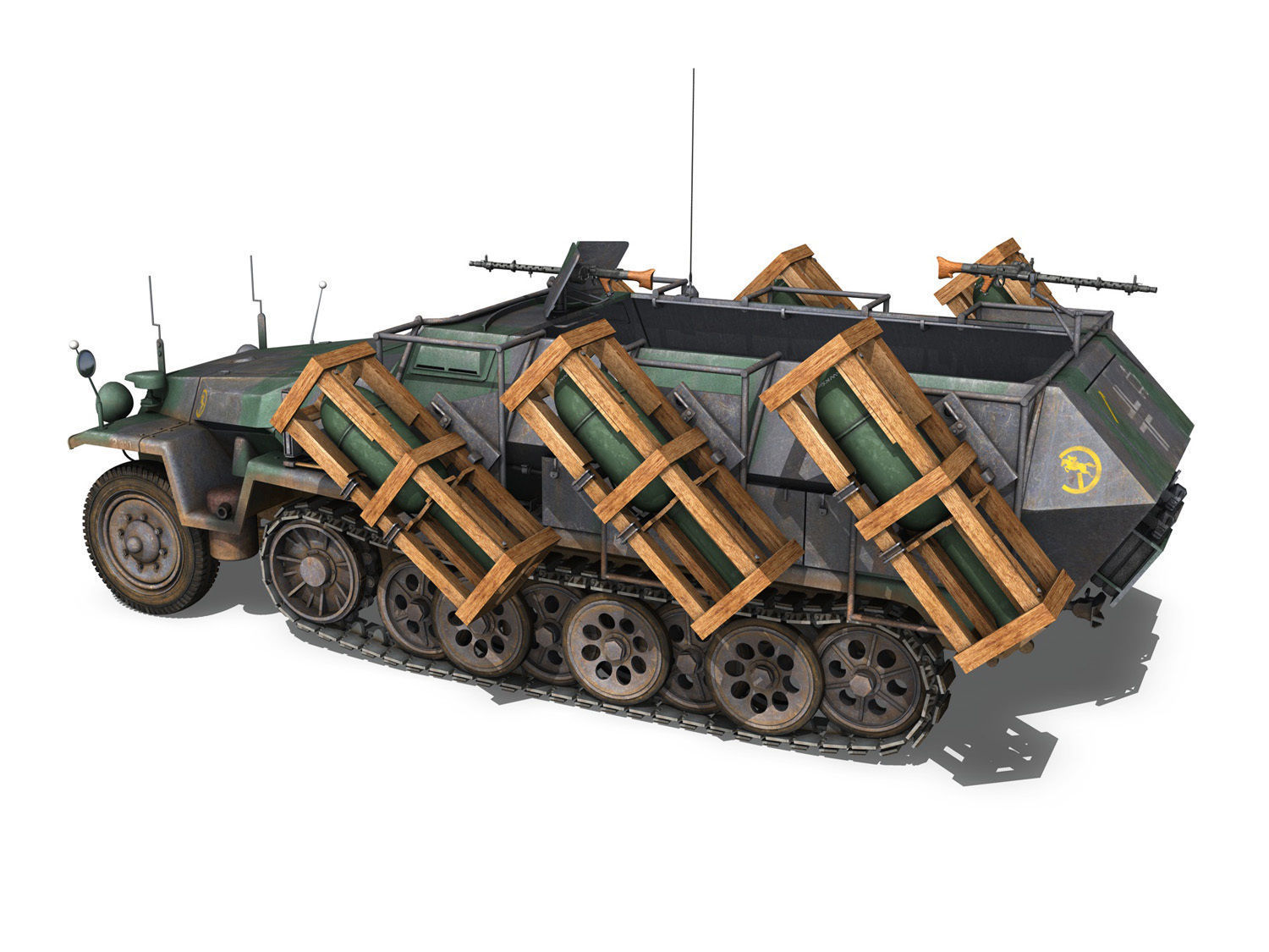 SDKFZ 251 1 - Ausf C - Ground Stuka - 24PD 3D model_3