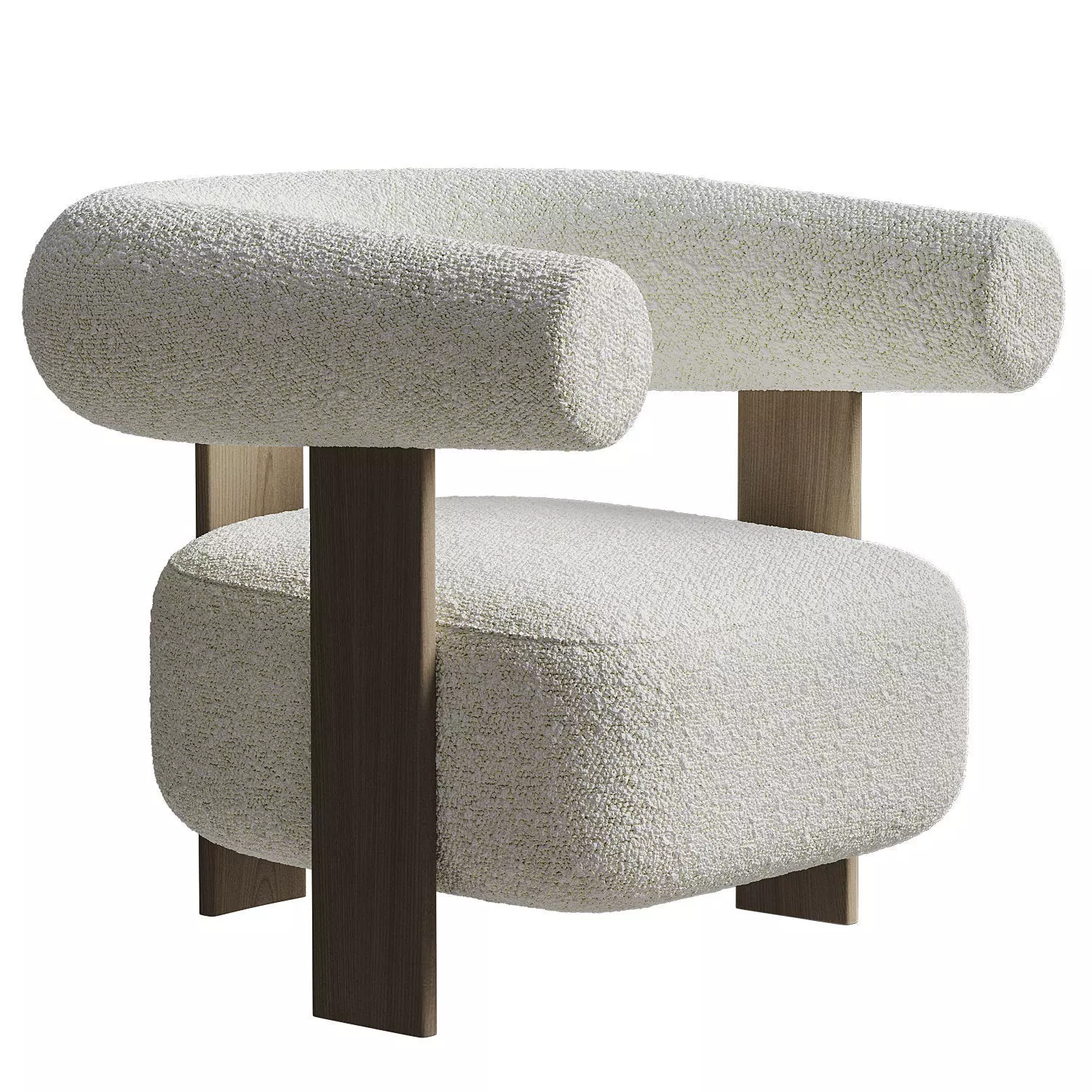 Ollie Boucle Occasional chair 3D model