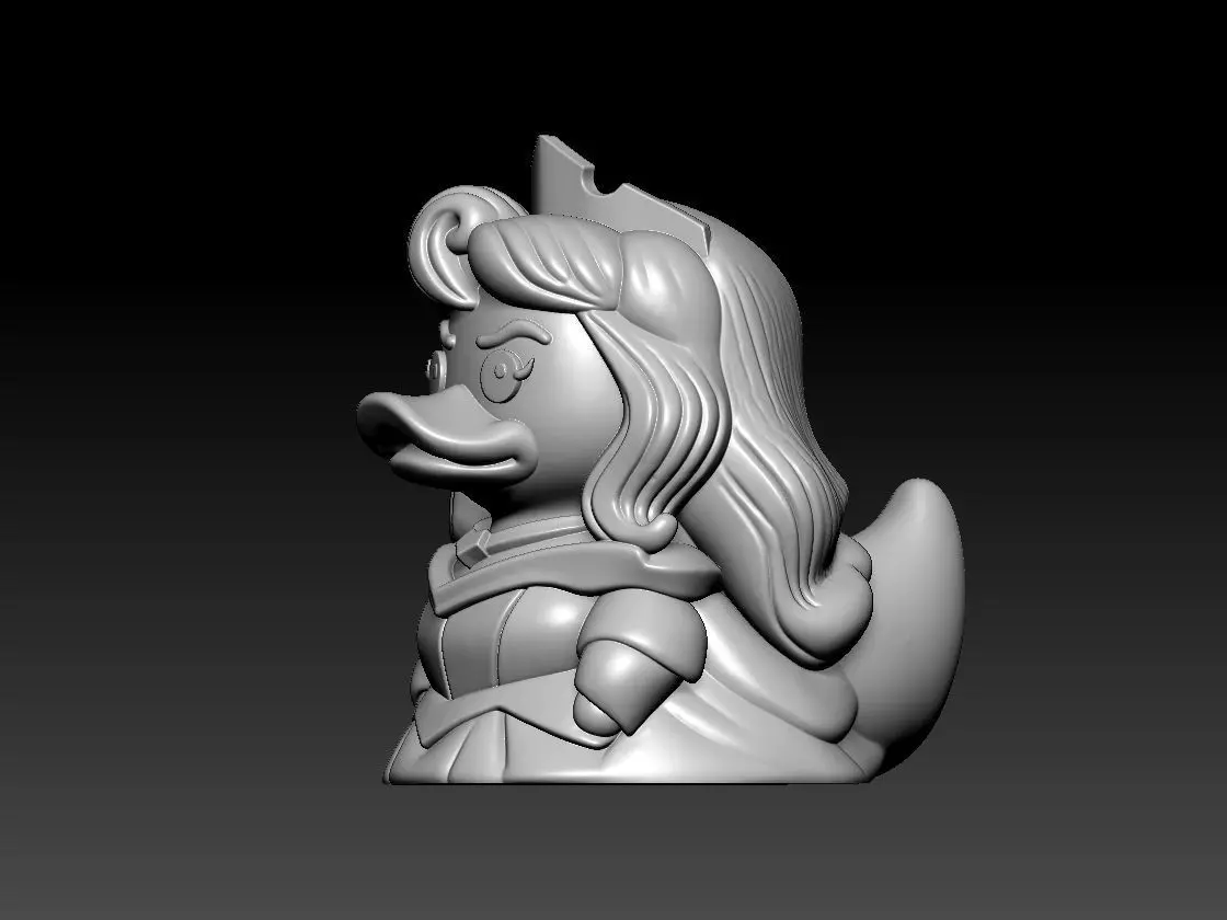 Rubber Duck - Princess Aurora model - 3d print 3D print model_1