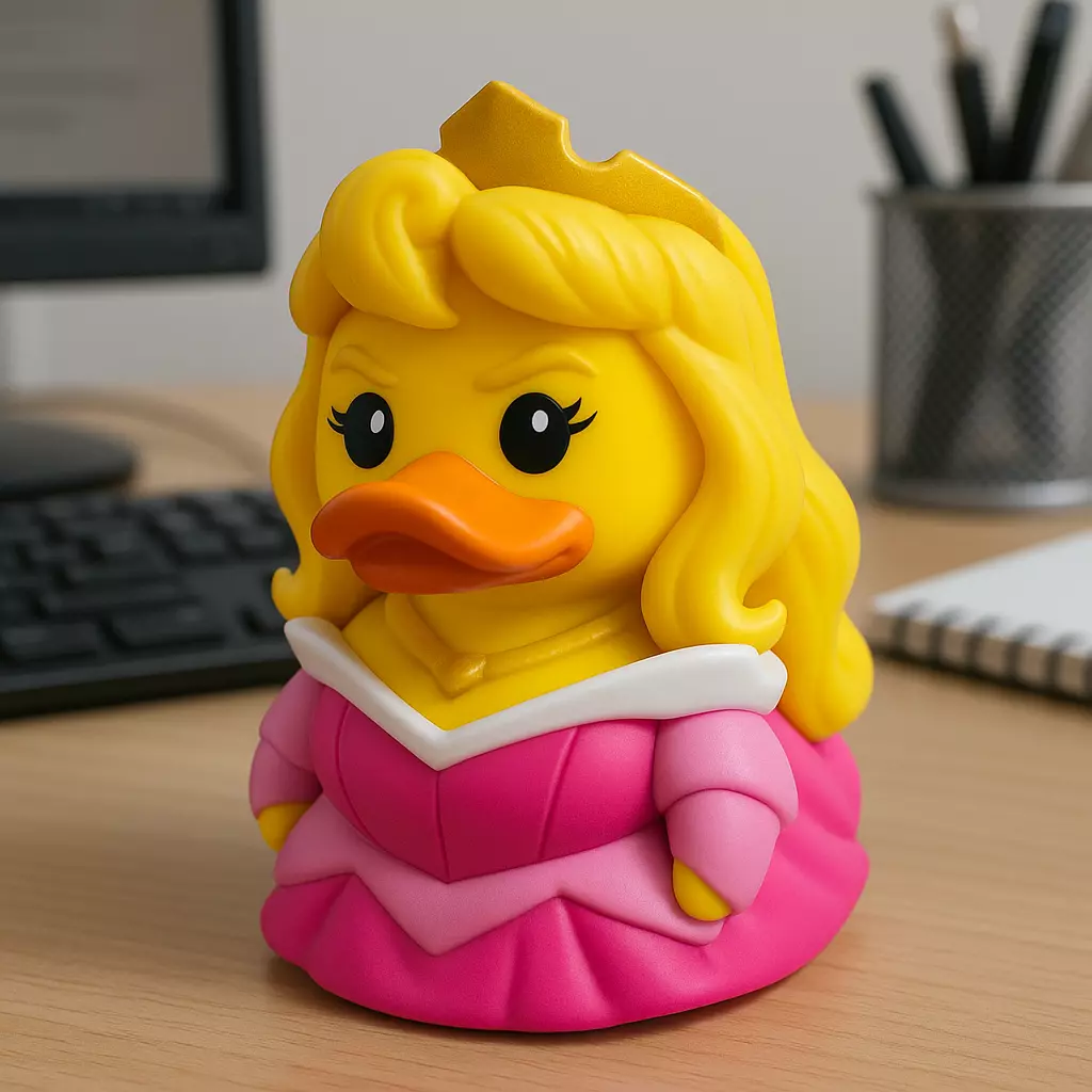 Rubber Duck - Princess Aurora model - 3d print 3D print model_0