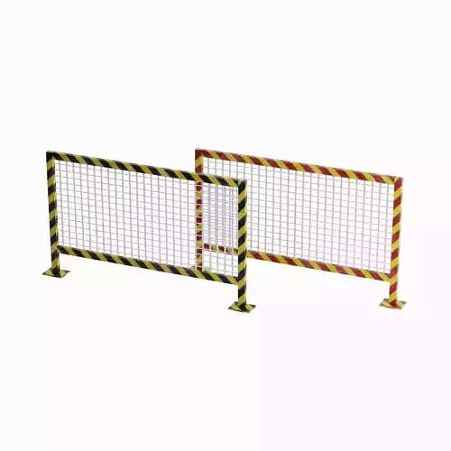 Road Barricade Set A Low-poly 3D model