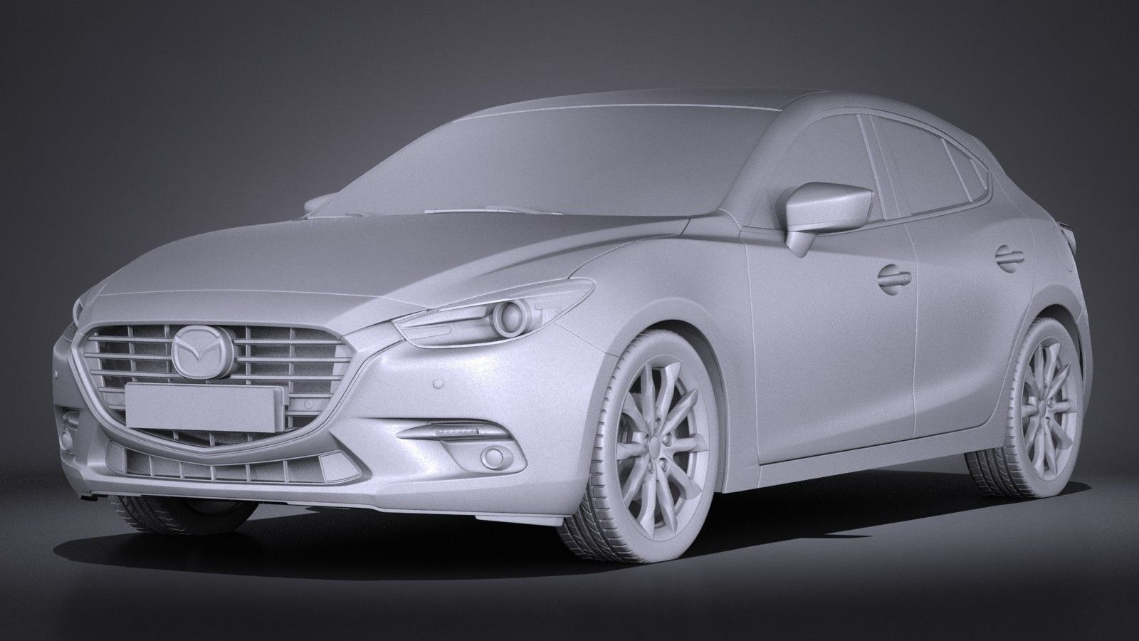 Mazda 3 hatchback 2017 3D model_8