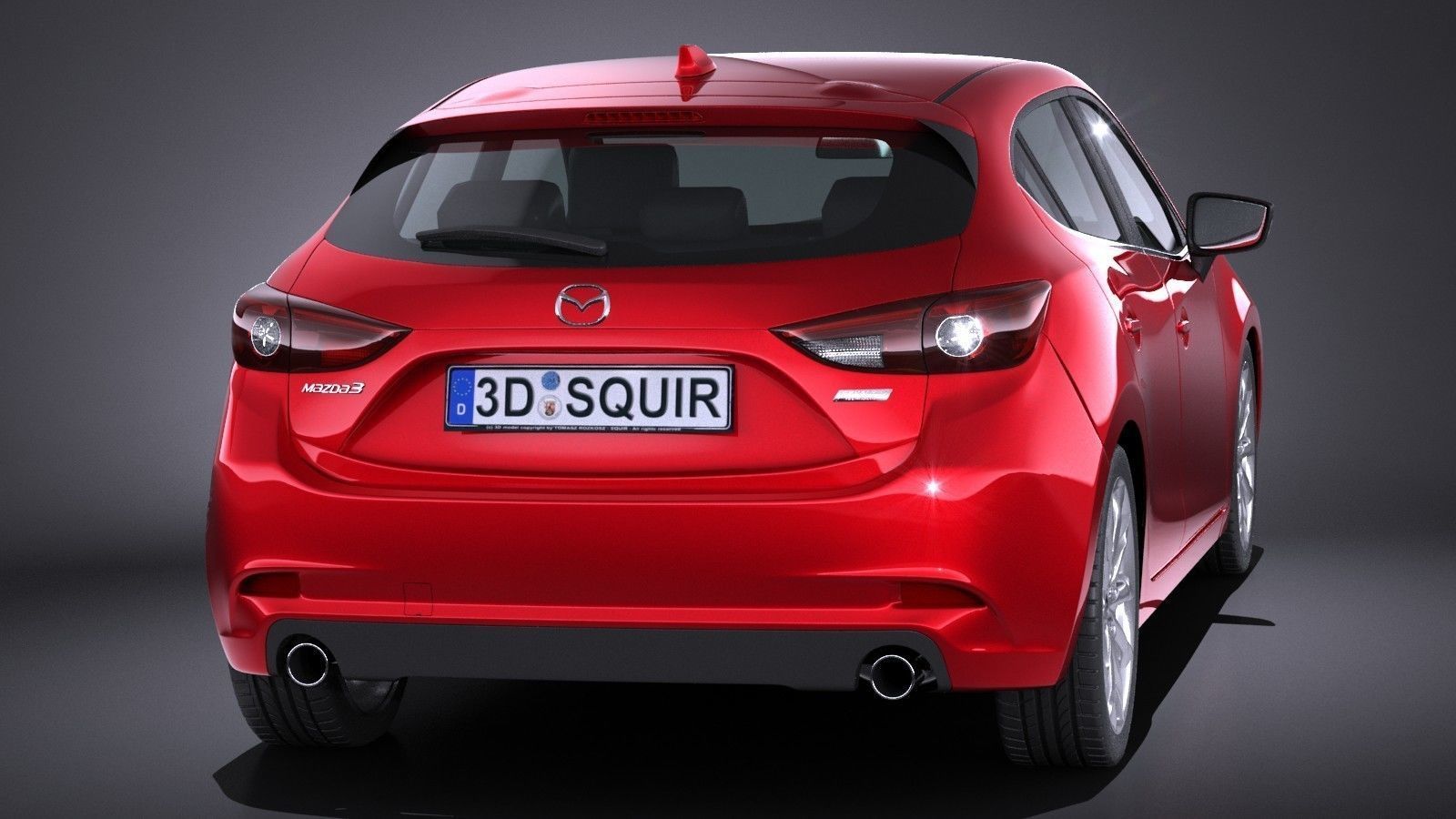 Mazda 3 hatchback 2017 3D model_4