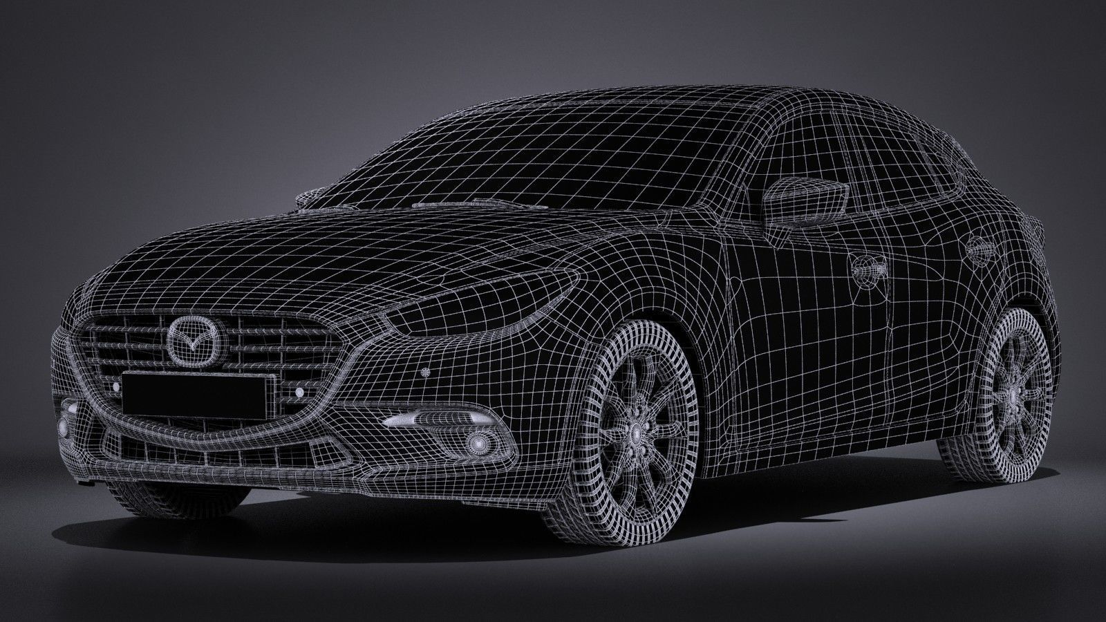 Mazda 3 hatchback 2017 3D model_14