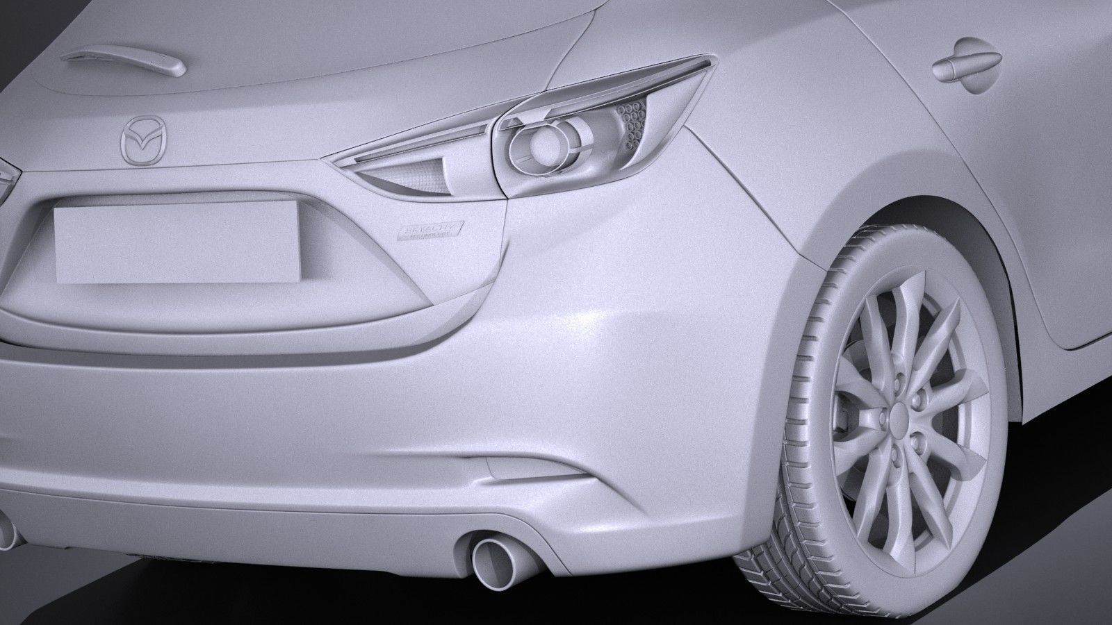 Mazda 3 hatchback 2017 3D model_10