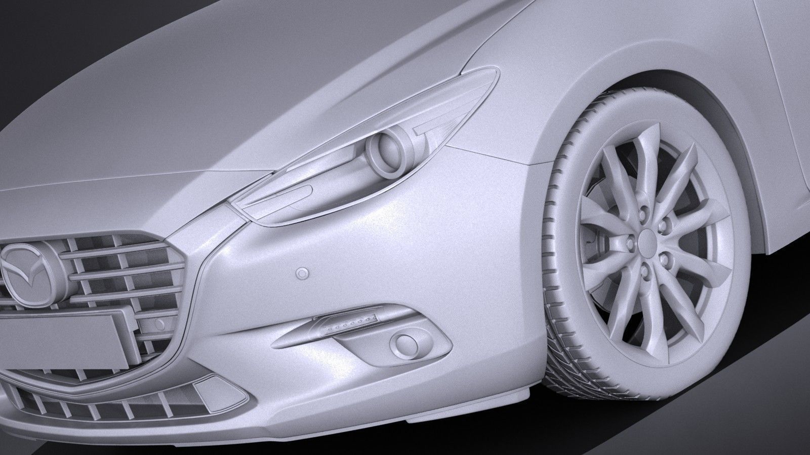 Mazda 3 hatchback 2017 3D model_9