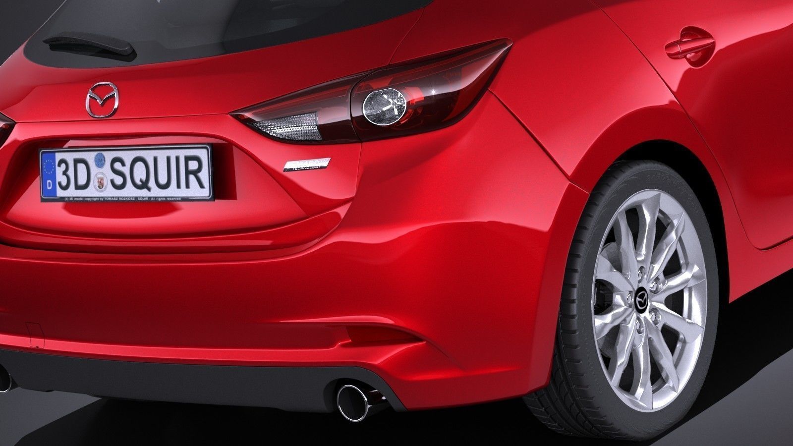 Mazda 3 hatchback 2017 3D model_3