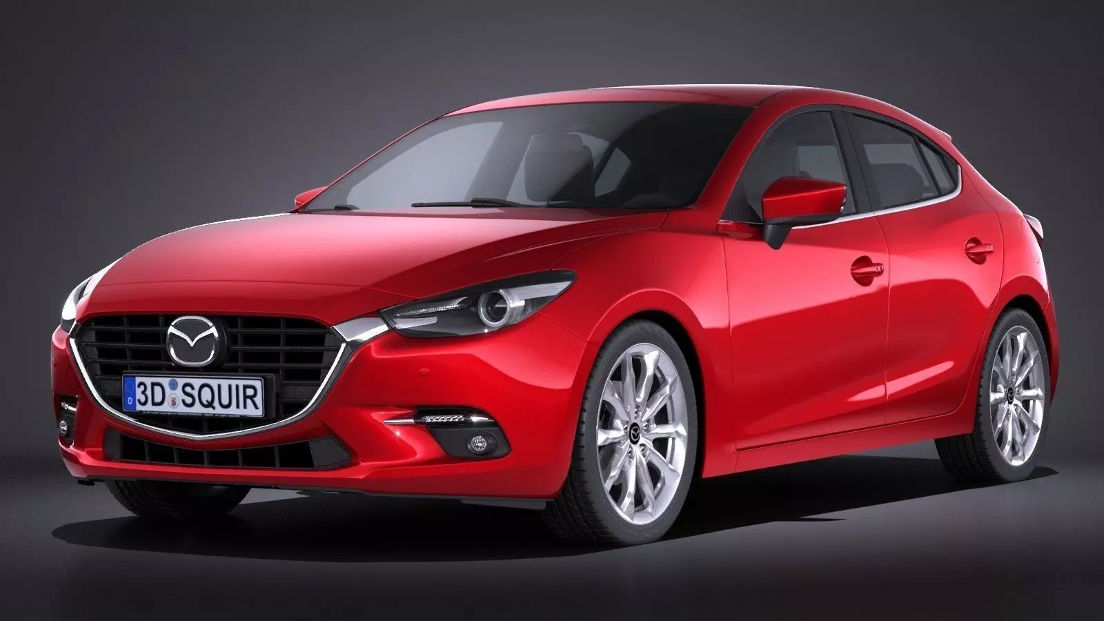 Mazda 3 hatchback 2017 3D model_0
