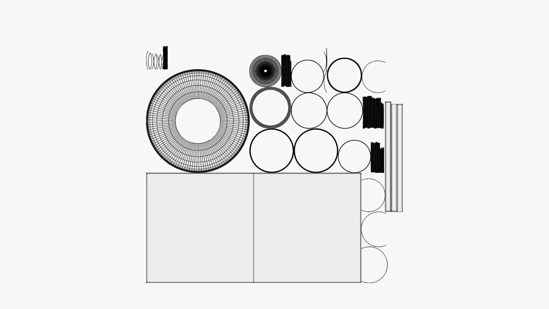 Vinyl Record - Geometry Only No Textures No Materials 3D model_8