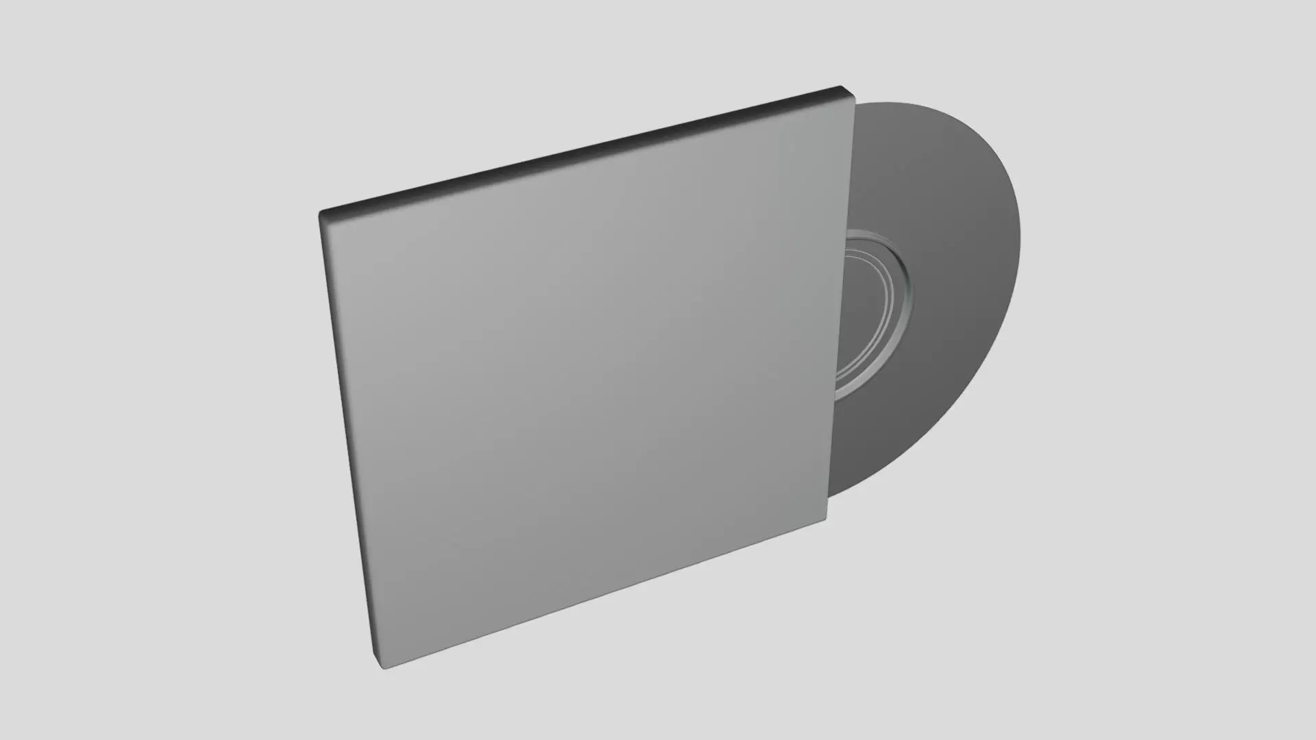 Vinyl Record - Geometry Only No Textures No Materials 3D model_4