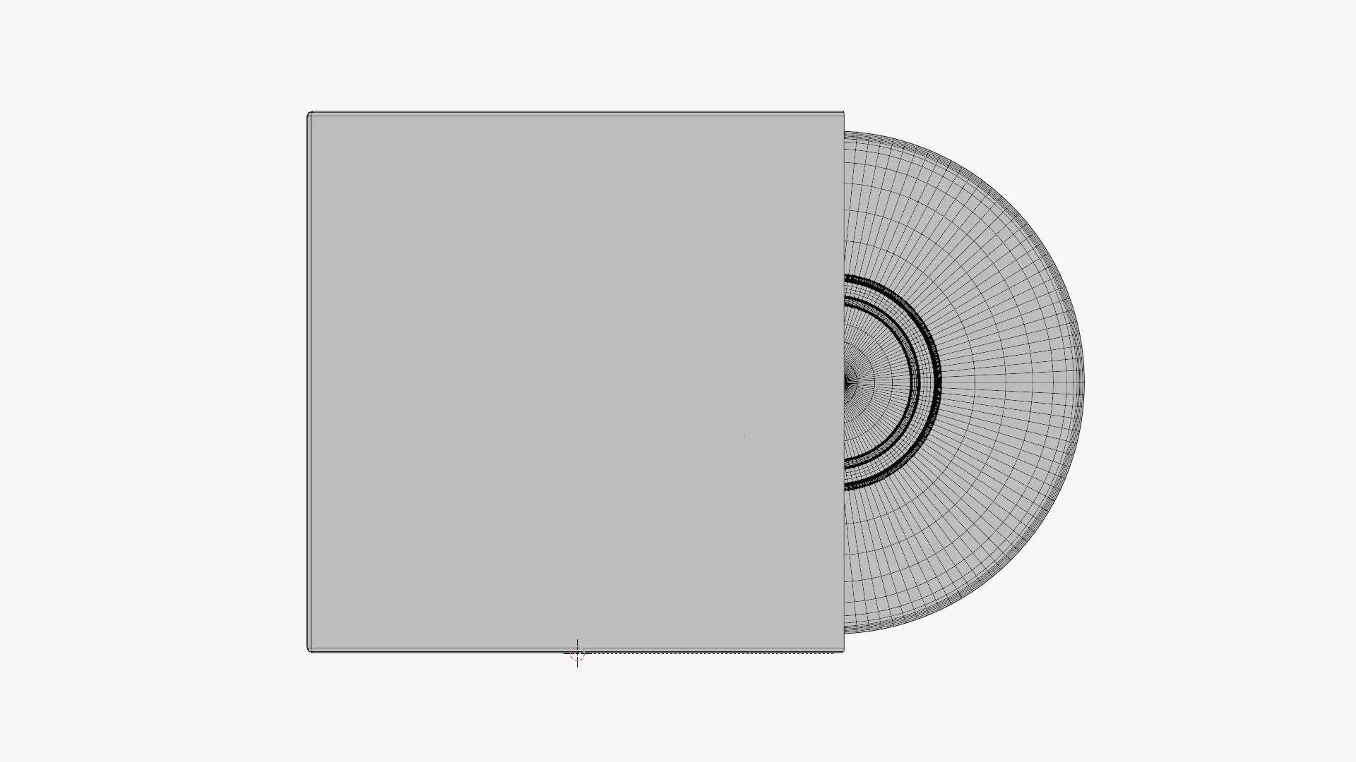 Vinyl Record - Geometry Only No Textures No Materials 3D model_7