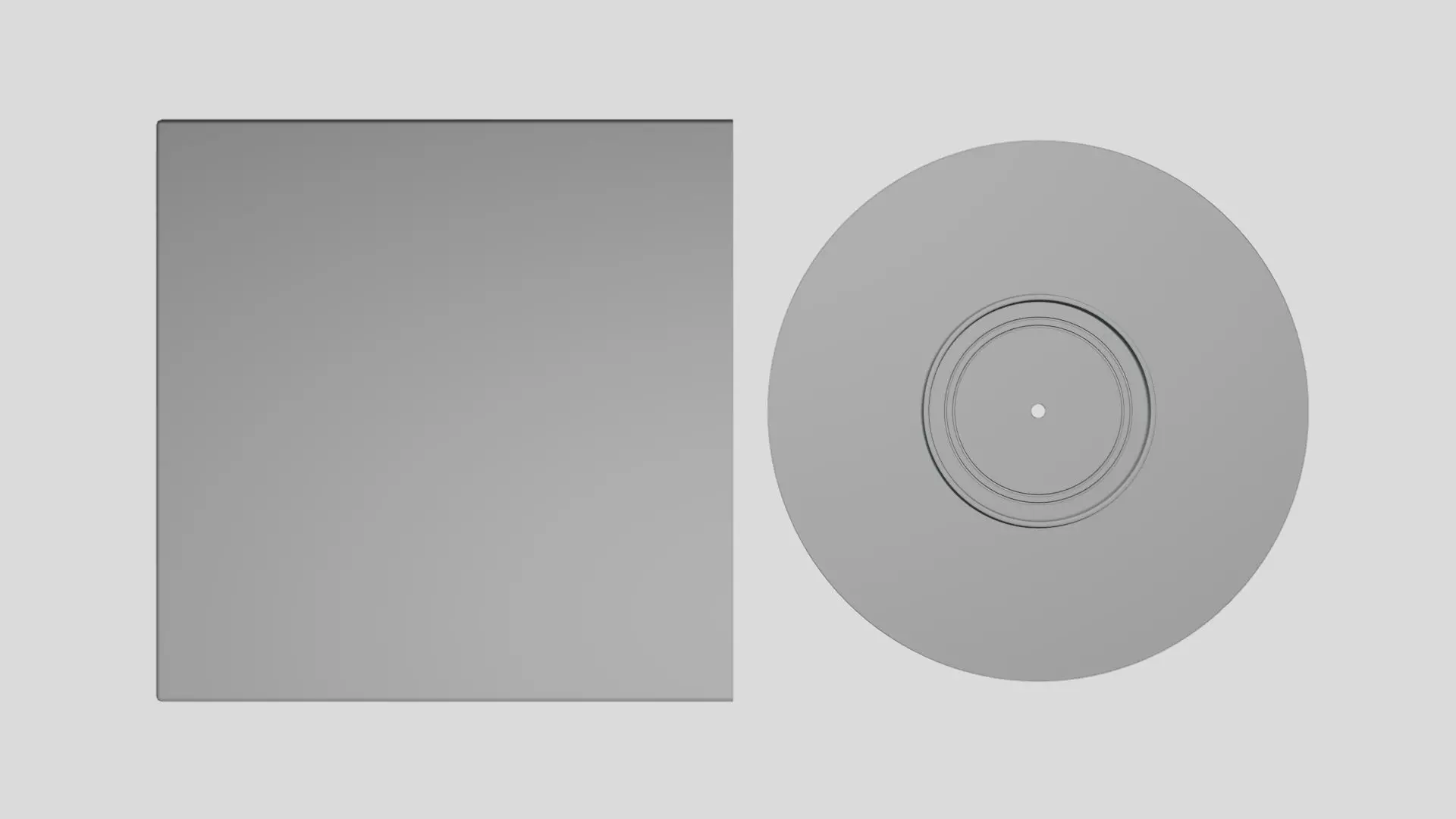 Vinyl Record - Geometry Only No Textures No Materials 3D model_5