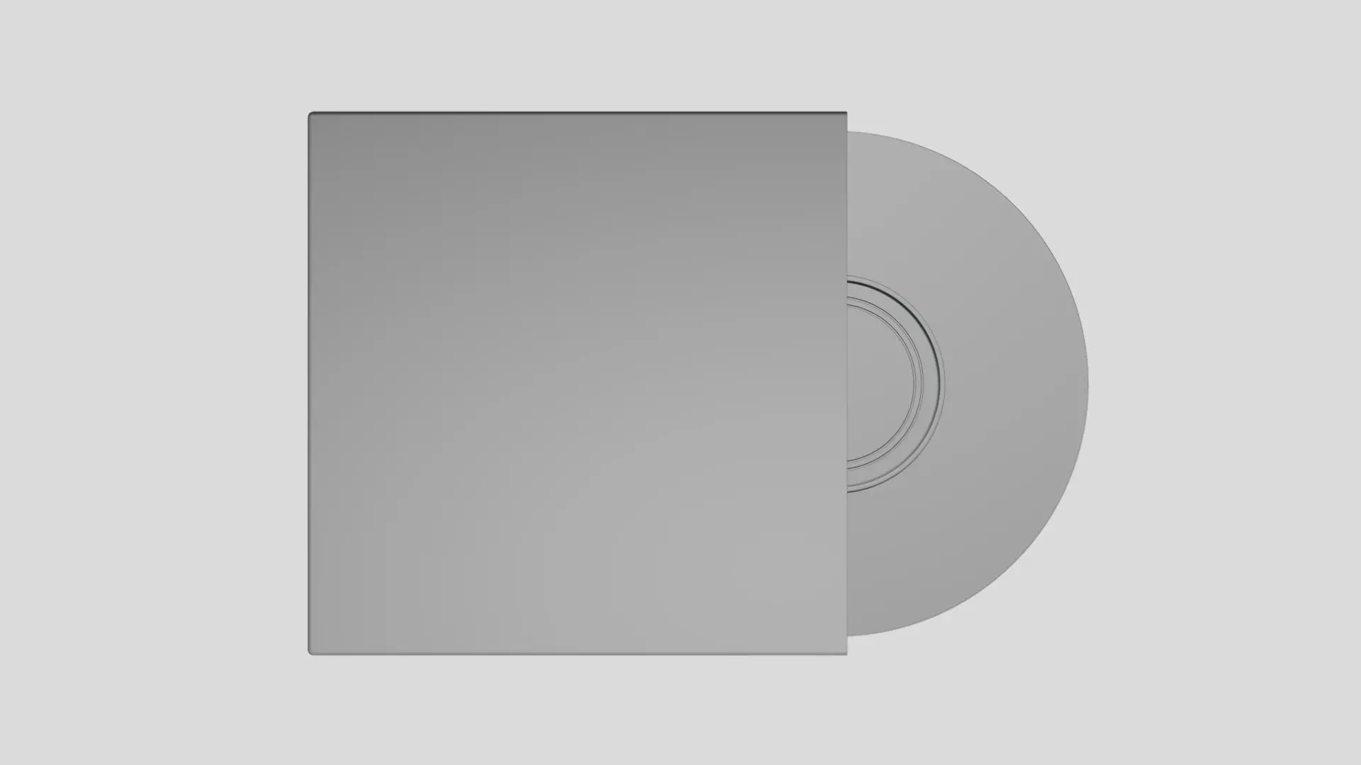 Vinyl Record - Geometry Only No Textures No Materials 3D model_0