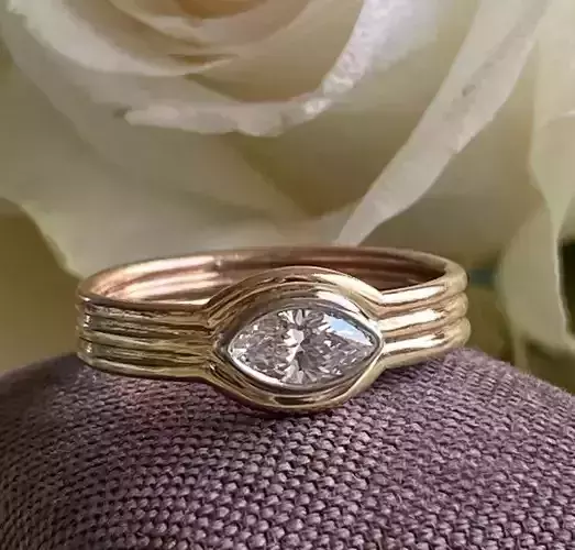 Marquise Diamond Engagement Ring