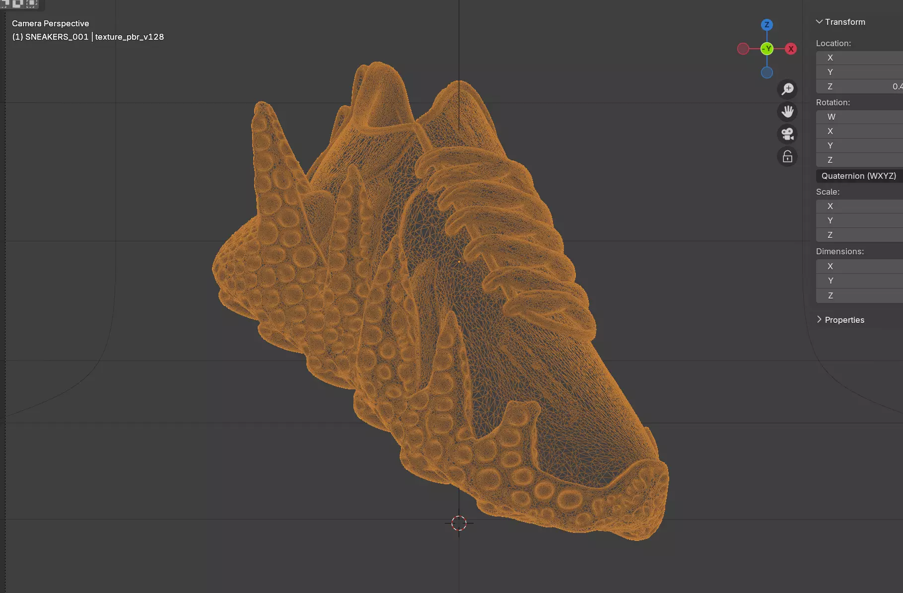 Sneaker concept Monster 3D model_4