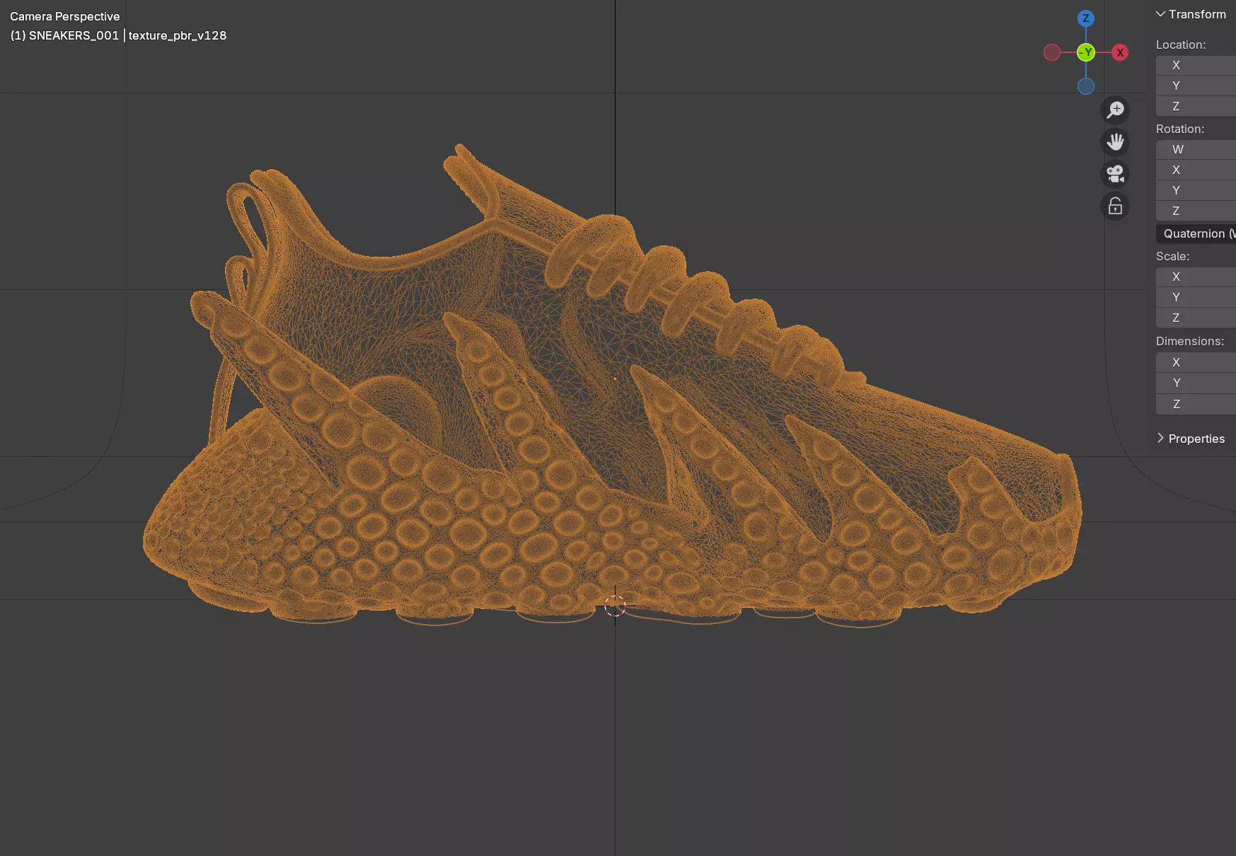 Sneaker concept Monster 3D model_5