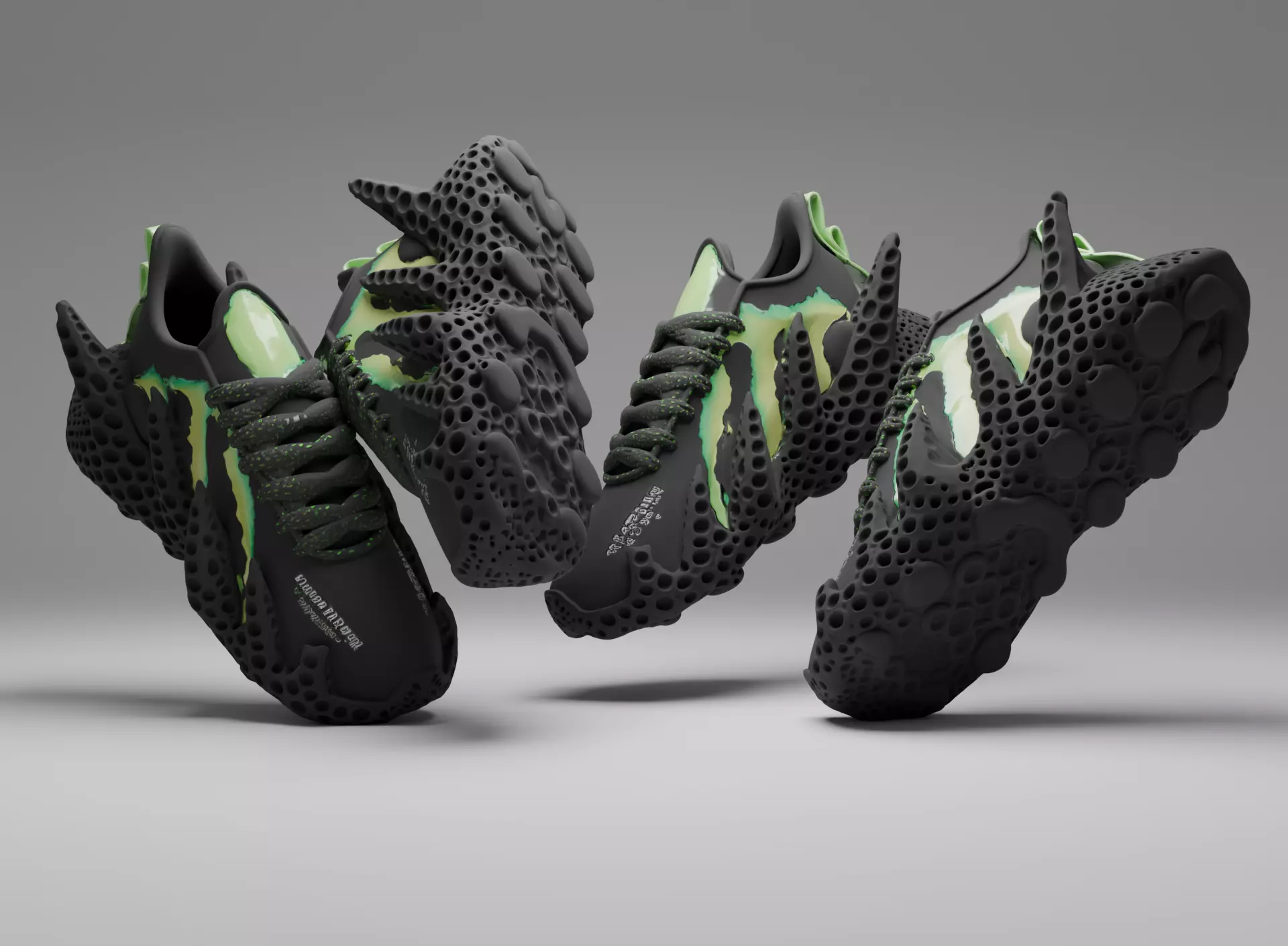 Sneaker concept Monster 3D model_1