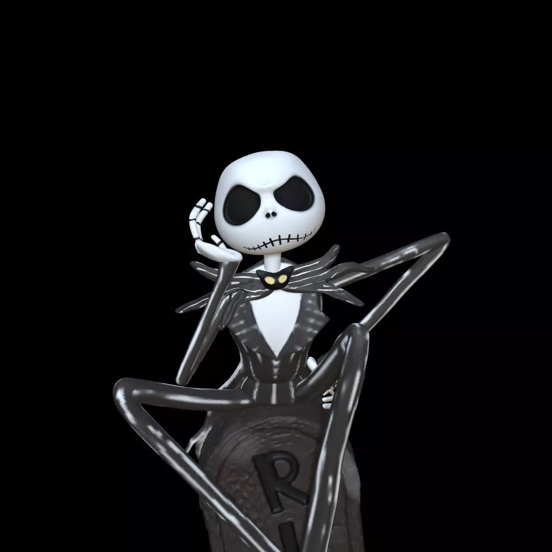 Jack Skellington - Nightmare Before Christmas Figurine  3D print model_4