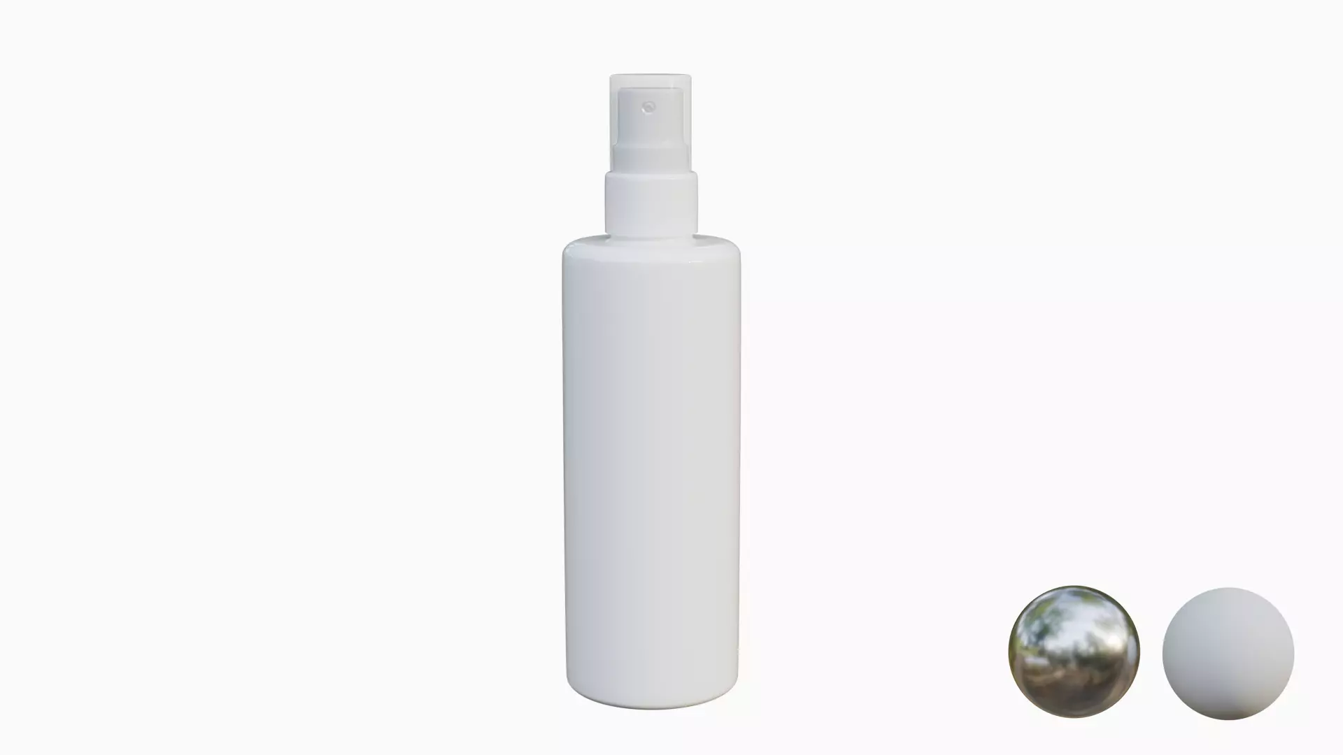 Cosmetic Spray with lid Low-poly 3D model_1