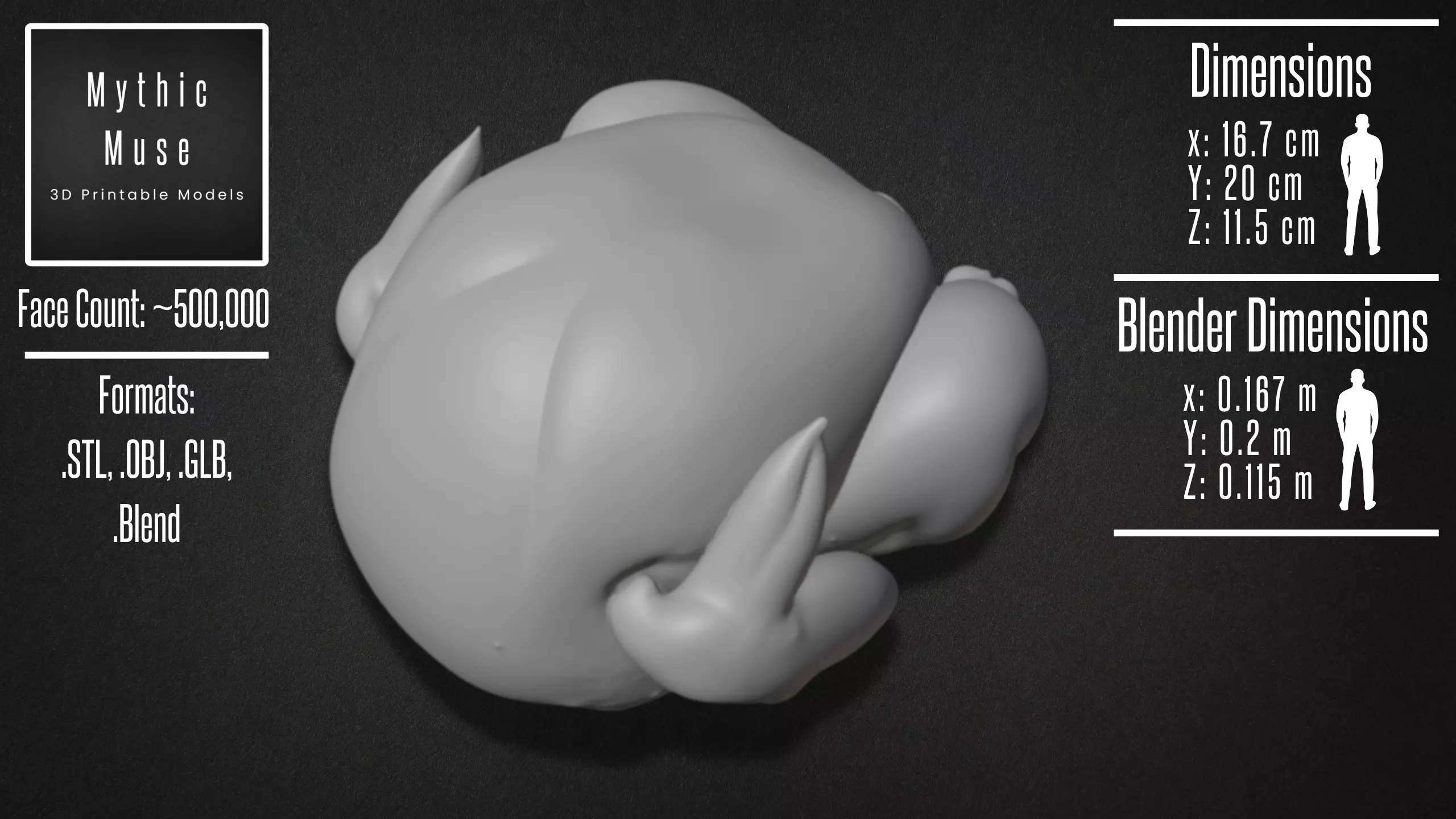 Whole Roasted Chicken Model 3D model_8