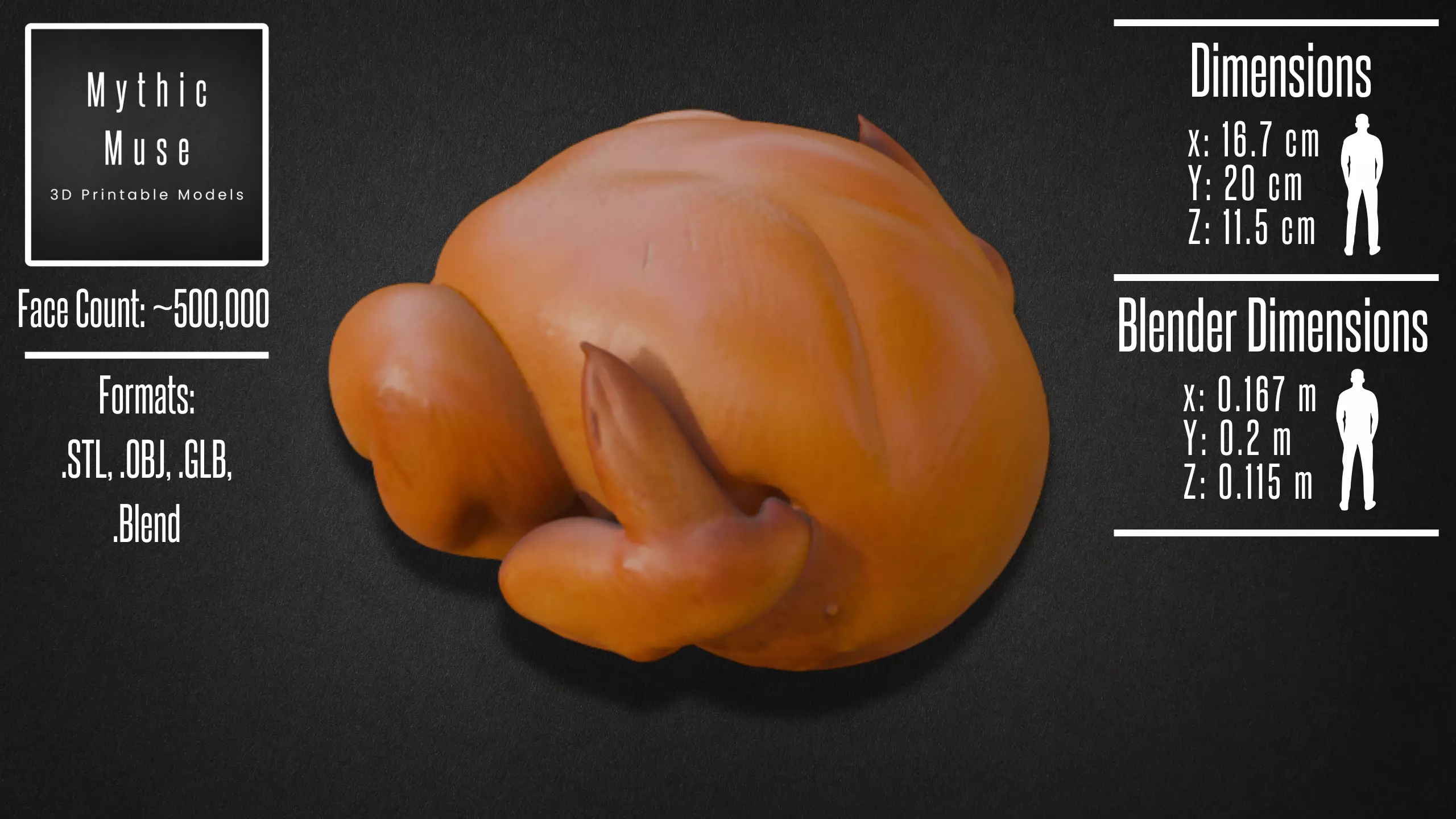 Whole Roasted Chicken Model 3D model_1
