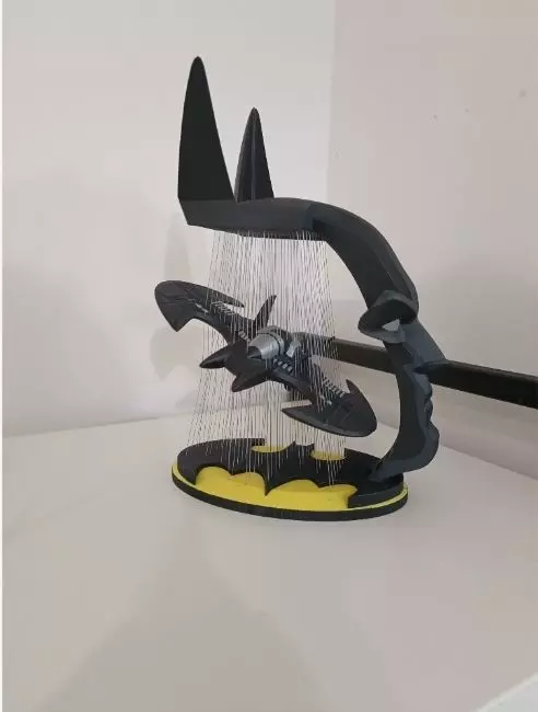 Suspended Batman batwing 3D print model_4
