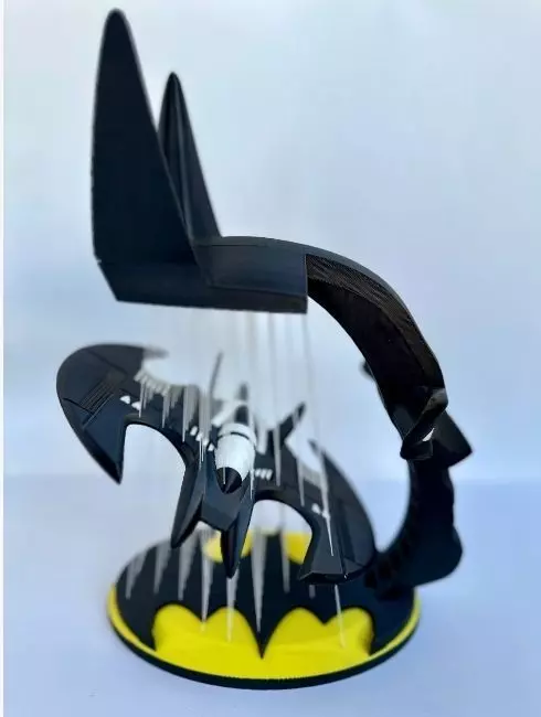 Suspended Batman batwing 3D print model_5