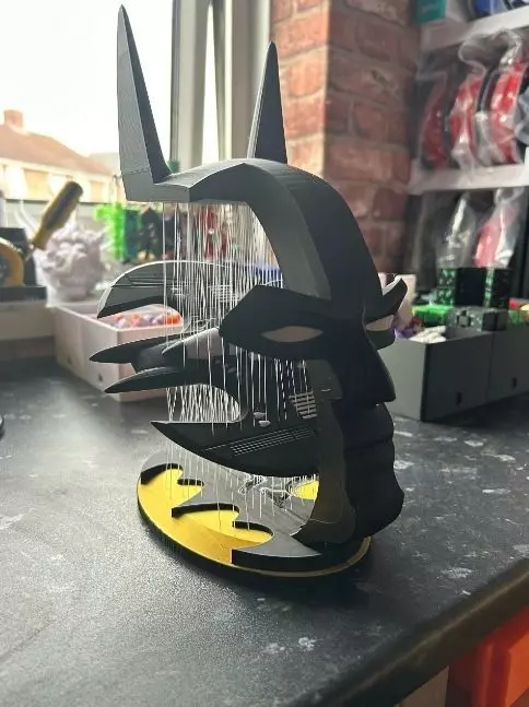 Suspended Batman batwing 3D print model_8