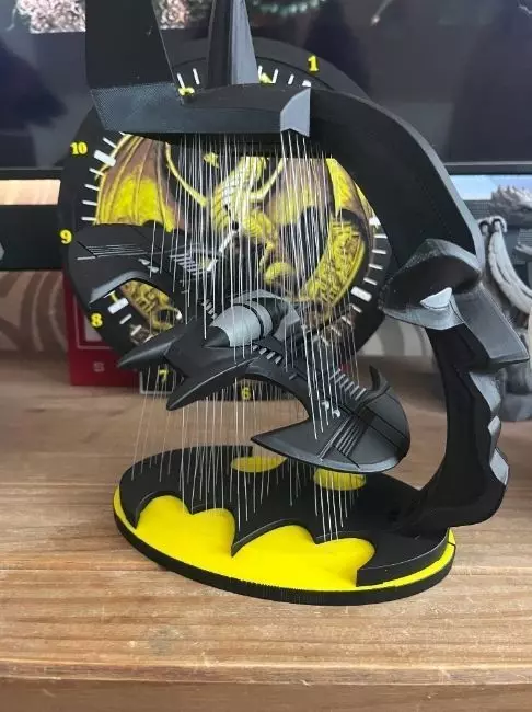 Suspended Batman batwing 3D print model_9
