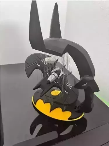 Suspended Batman batwing 