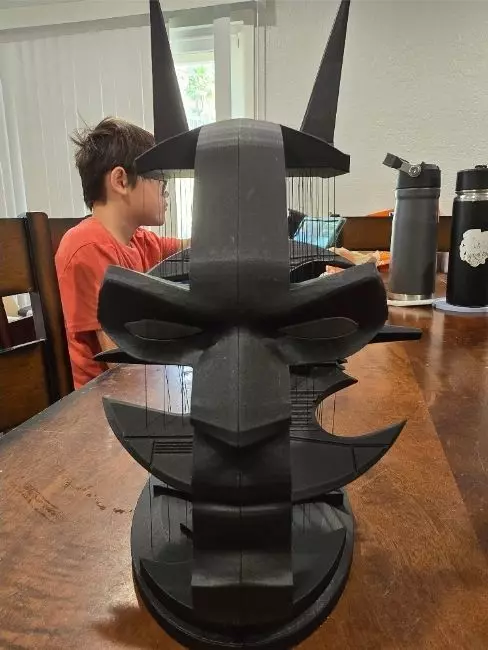 Suspended Batman batwing 3D print model_2