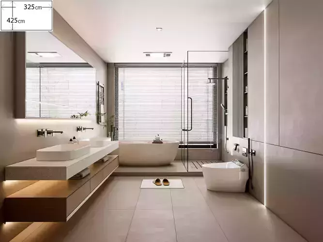 Bathroom 77 3D model