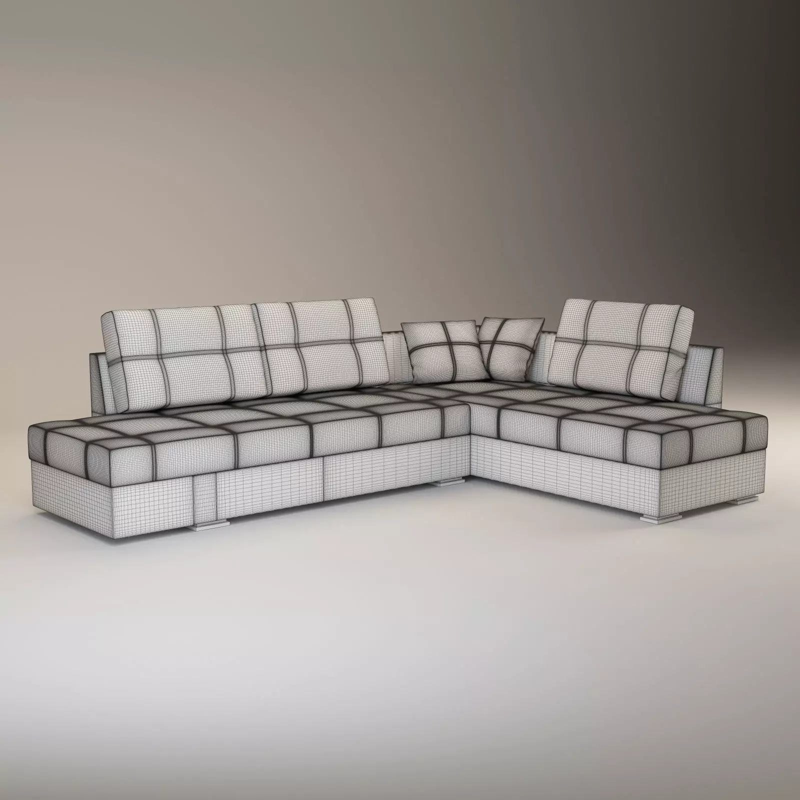 Large L-shaped Sectional Sleeper Sofa - Franchesca 3D model_24