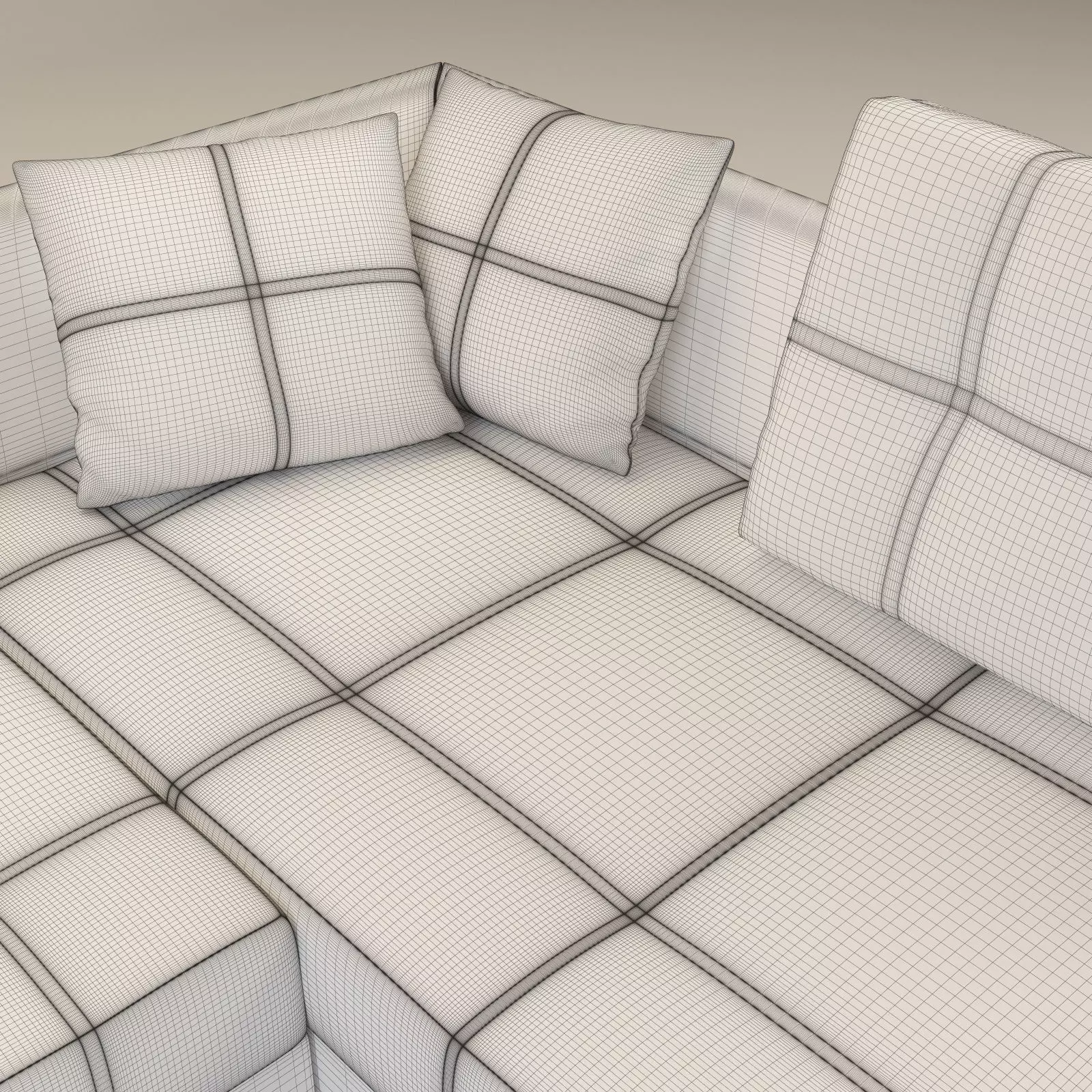 Large L-shaped Sectional Sleeper Sofa - Franchesca 3D model_31