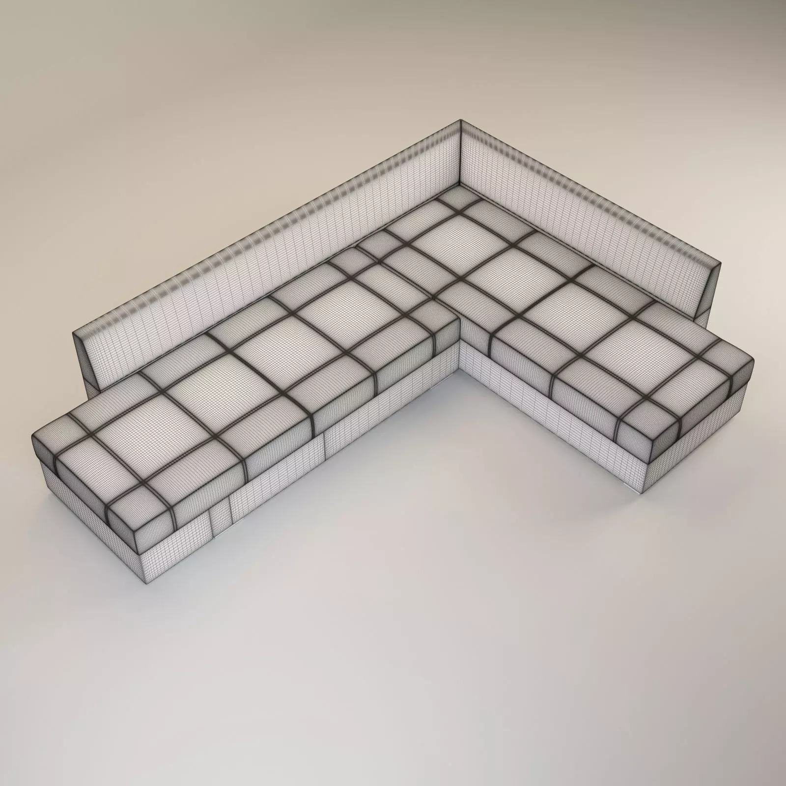 Large L-shaped Sectional Sleeper Sofa - Franchesca 3D model_27