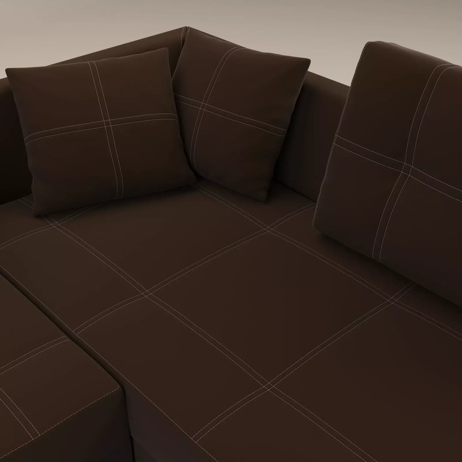 Large L-shaped Sectional Sleeper Sofa - Franchesca 3D model_9