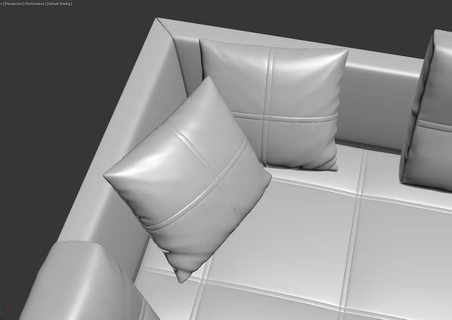 Large L-shaped Sectional Sleeper Sofa - Franchesca 3D model_14