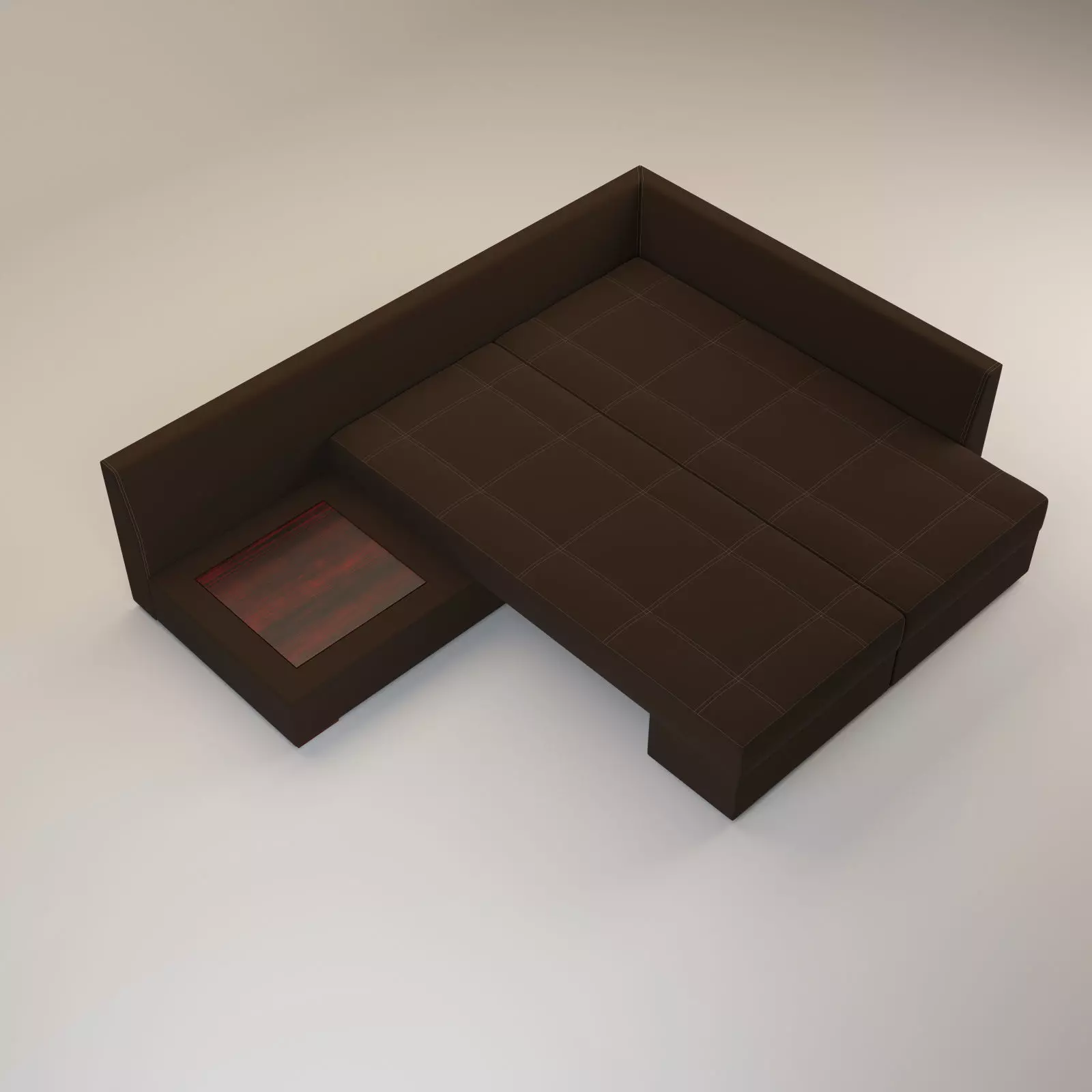 Large L-shaped Sectional Sleeper Sofa - Franchesca 3D model_5