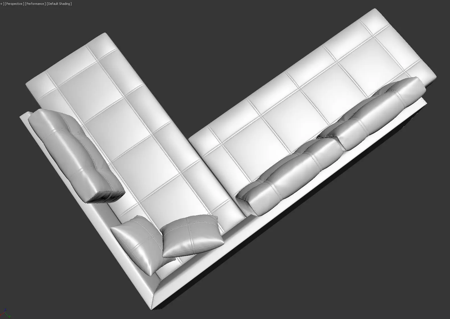 Large L-shaped Sectional Sleeper Sofa - Franchesca 3D model_11