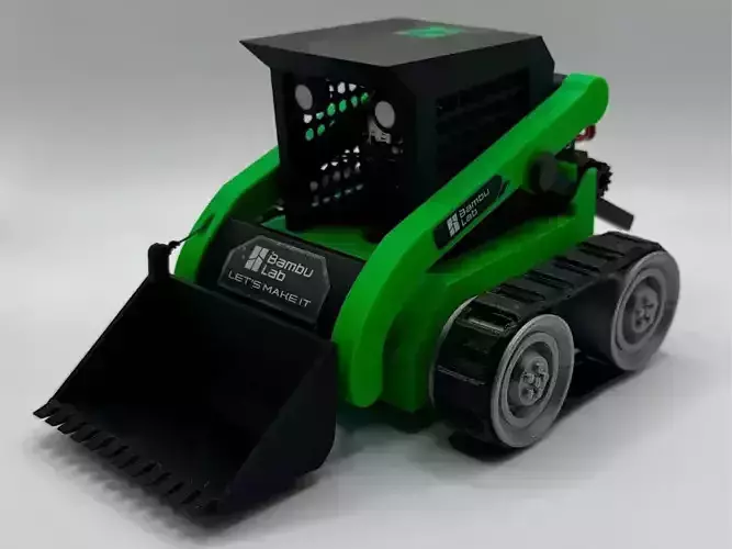 Mini Skid Steer Loader 3D print model Mini Skid Steer Loader 3D print model