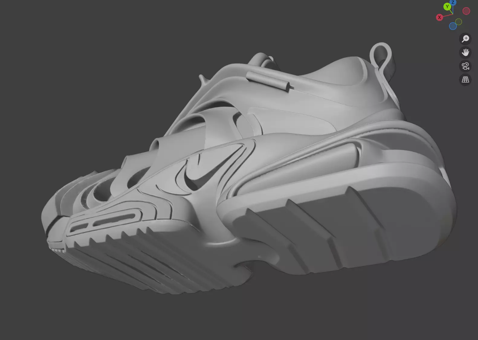 Nike sneaker concept 3D model_10