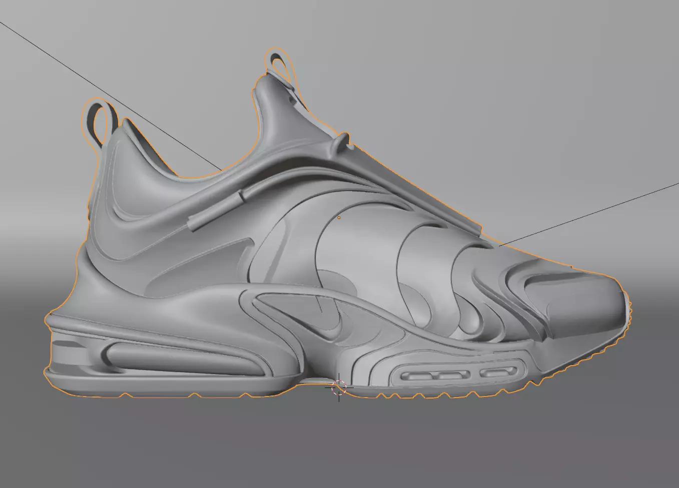 Nike sneaker concept 3D model_4