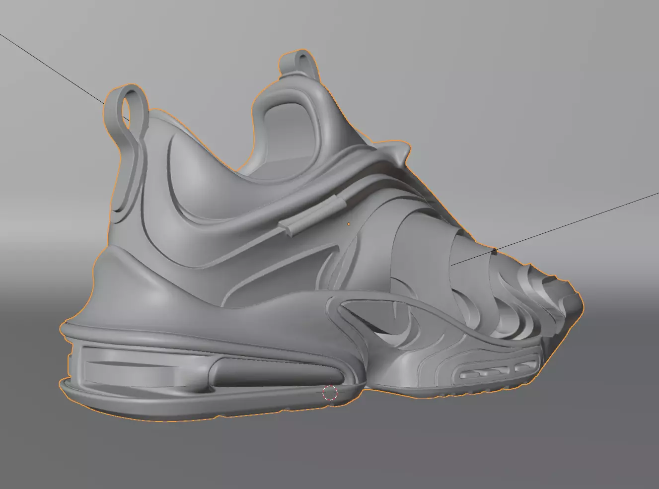 Nike sneaker concept 3D model_5