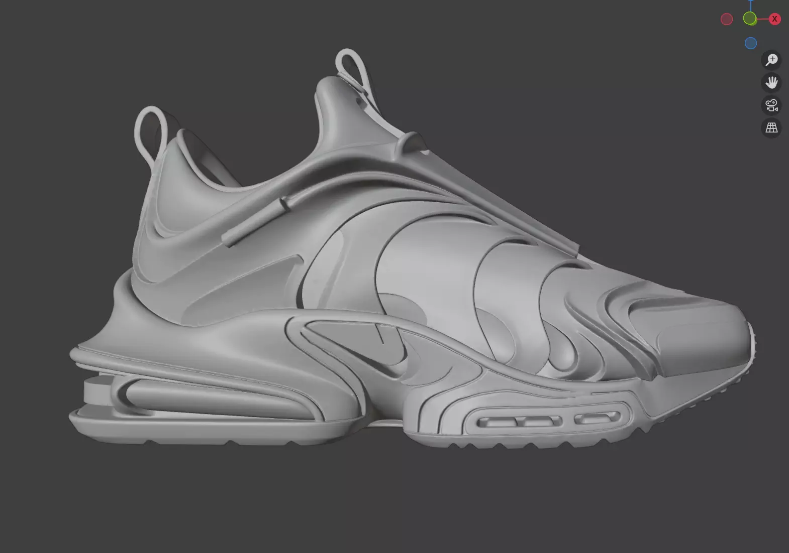 Nike sneaker concept 3D model_9