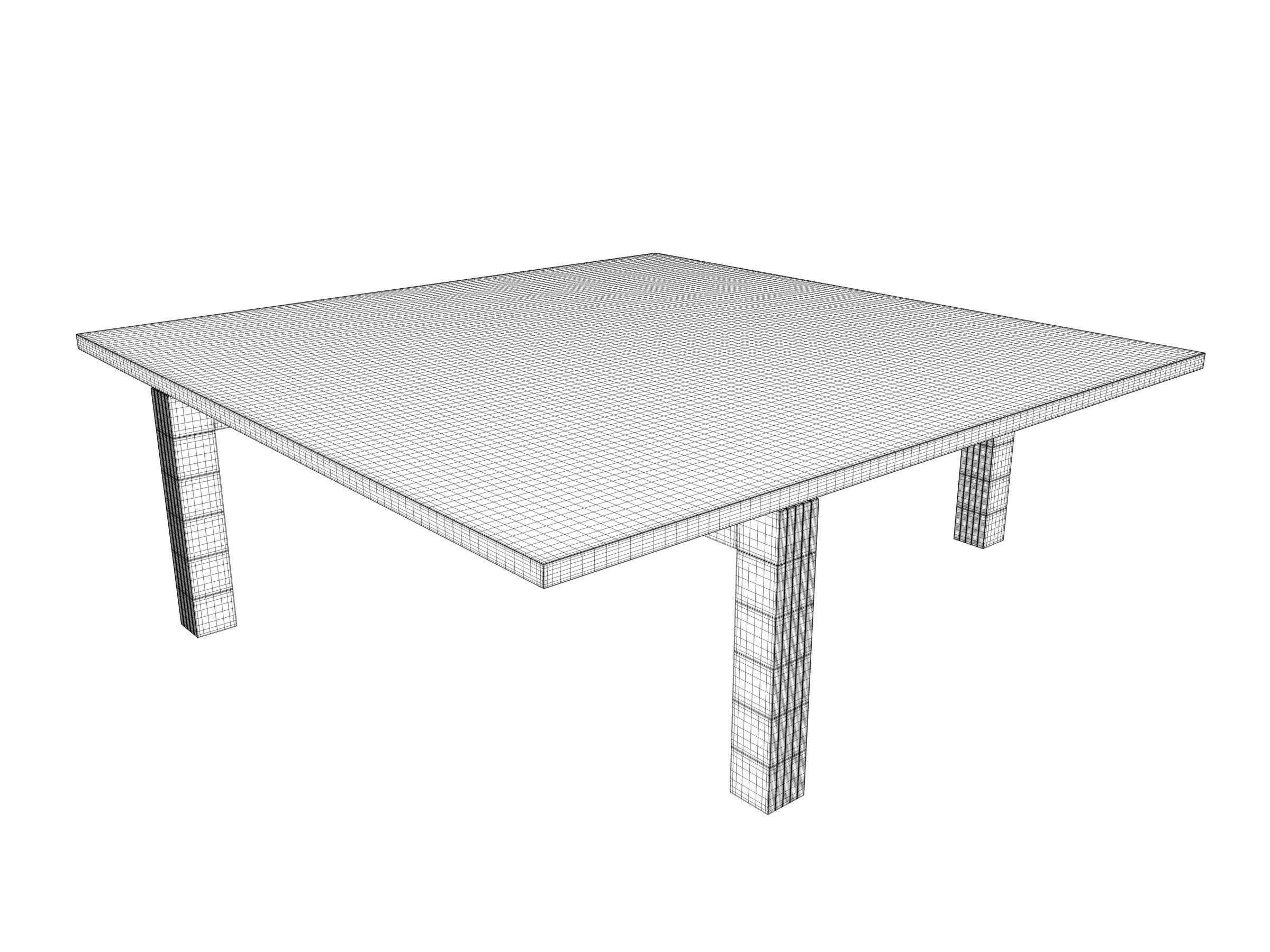 Low table by Pierre Guariche 3D model_1